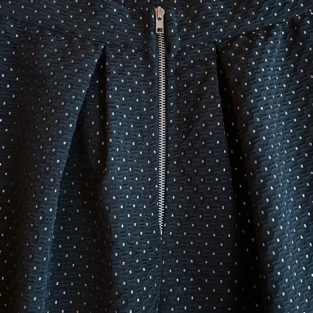 AQUA Black & Gold A-Line Skirt - Picture 4 of 9
